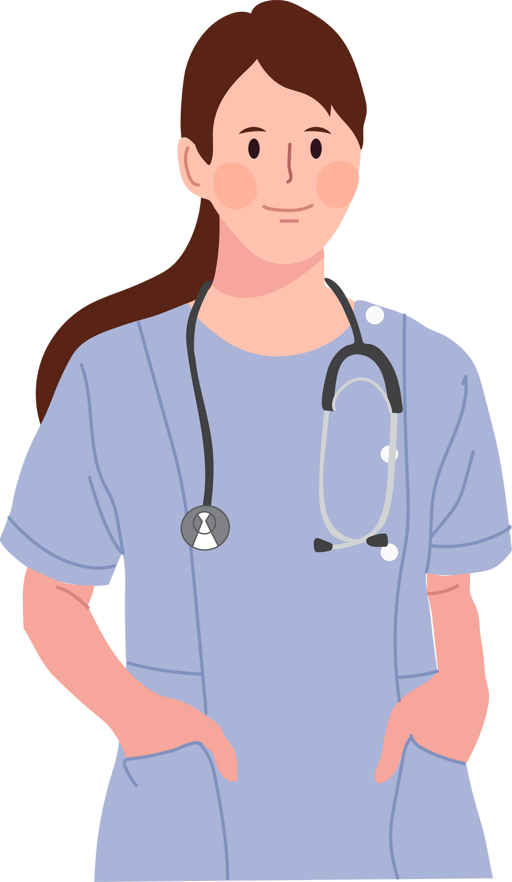 Smaling nurse.